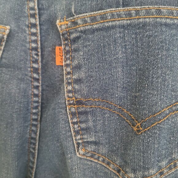 Levi's Orange Tab Jeans Straight Leg Women's 27 Waist Blue Denim Vintage Relaxed - Picture 8 of 11